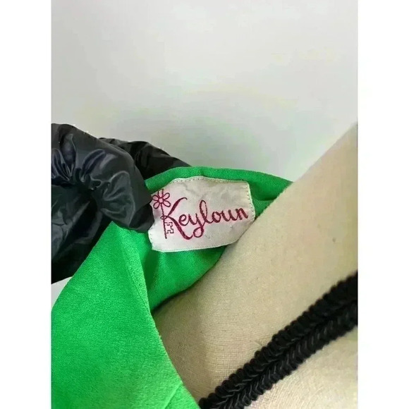 Vtg 70's Georgie Keyloun Maxi Dress Floral Bright Button Front Hippie Women's M - Picture 11 of 15